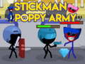 Hra Stickman proti Poppy armáde online