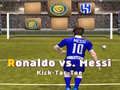 Hra Messi proti Ronaldovi Kick Tac Toe online