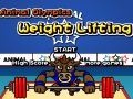Hra Zvieracie olympiády: zdvíhanie závaží online