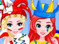 Hra Лучшие друзья: Чемпионат мира по раскраске лиц online