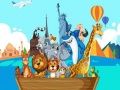 Hra Šialení priatelia cestujú svetom: puzzle online