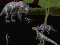 Hra Polnočná Viac hráčová Lov na Dinosaury online