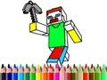 Hra Návrat do školy: Minecraft maľovanie online