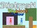 Hra Stickman Skyblock Parkour online Hra Stickman Skyblock Parkour online