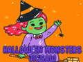 Hra Halloween Monštrá Puzzle online