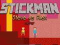 Hra Stickman Steve vs Alex Nether online