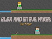 Hra Alex a Steve: Dvaja Hráči Baníci online