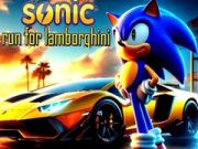 Hra Sonic Beží za Lamborghinim online