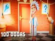 Hra Puzzle: 100 dverí online