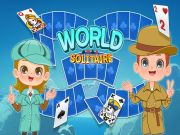 Hra Svetový solitaire tri vrcholy online