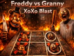 Hra Freddy vs babička: Výbušný Tic Tac Toe online