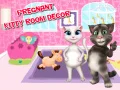 Hra Dekorácia izby pre tehotnú mačku online