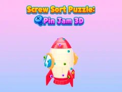 Hra Zoradenie skrutiek puzzle miešania kolíka 3D online