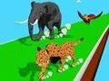 Hra Preteky s Premenami Zvierat 3D online