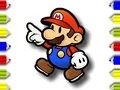 Hra Späť do školy: Mario maľovanie online