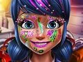 Hra Dotted girl novoročný make-up online