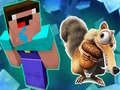 Hra Noob Parkour: Snehová Doba online
