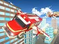 Hra Simulátor jazdy s lietajúcim hasičským autom online Hra Simulátor jazdy s lietajúcim hasičským autom online
