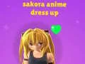 Hra Sakora: Obliekanie Anime online