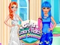 Hra Dievčatá Zápas Farieb a Obliekanie online Hra Dievčatá Zápas Farieb a Obliekanie online