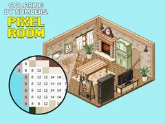 Hra Farbenie podľa čísel: Pixelové izby online