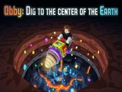 Hra Obby: Kopajte do stredu Zeme online Hra Obby: Kopajte do stredu Zeme online
