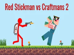 Hra Red Stickman vs Craftsman 2 online