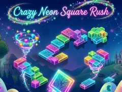Hra Crazy Neon Square Raid online