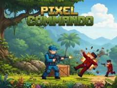 Hra Pixel Commando online