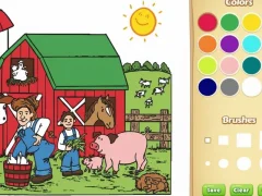 Hra Omaľovánka pre deti: Farma online