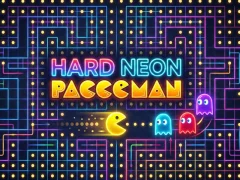 Hra Tvrdý neónový pacman online