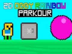 Hra Obby Rainbow Parkour 2D online