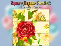 Hra Štvorcové puzzle 2: Zbierajte kvety. online