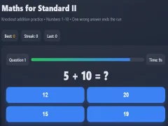 Hra Matematika pre štandard II online