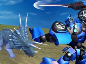 Hra Jurský dinosaurus proti robotom online