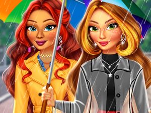 Hra Super Girls: Moje oblečenie na daždivý deň online