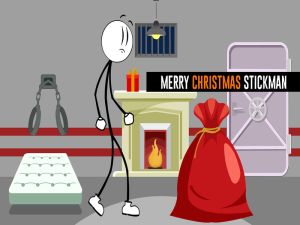 Hra Veselé Vianoce, Stykman! online