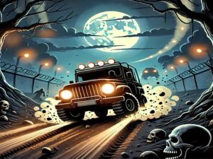 Hra Závodné auto ničí zombie online