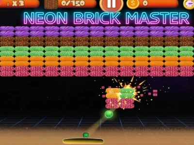 Hra Neon Bricks: Master of Destruction online