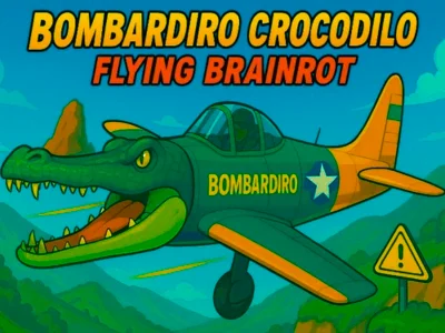 Hra Lietajúci bombardiro krokodíl online