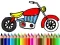 Hra Návrat do školy: Maľovanie motocyklov online