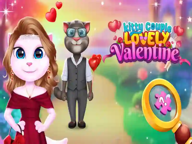 Hra Pár mačiatok, krásny Valentín online