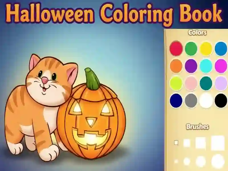 Hra Omaľovánka: Halloween online Hra Omaľovánka: Halloween online