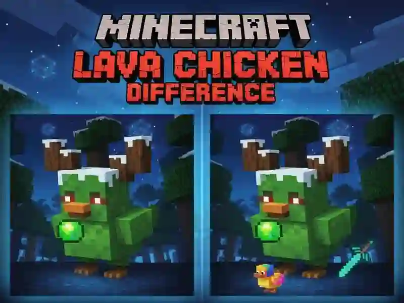 Hra Minecraft: Rozdiel medzi lávovými kurčatami online Hra Minecraft: Rozdiel medzi lávovými kurčatami online