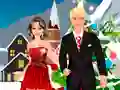 Hra Vianočné rande s Barbie a Kenom online