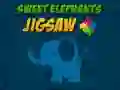 Hra Sladké slony Puzzle online Hra Sladké slony Puzzle online