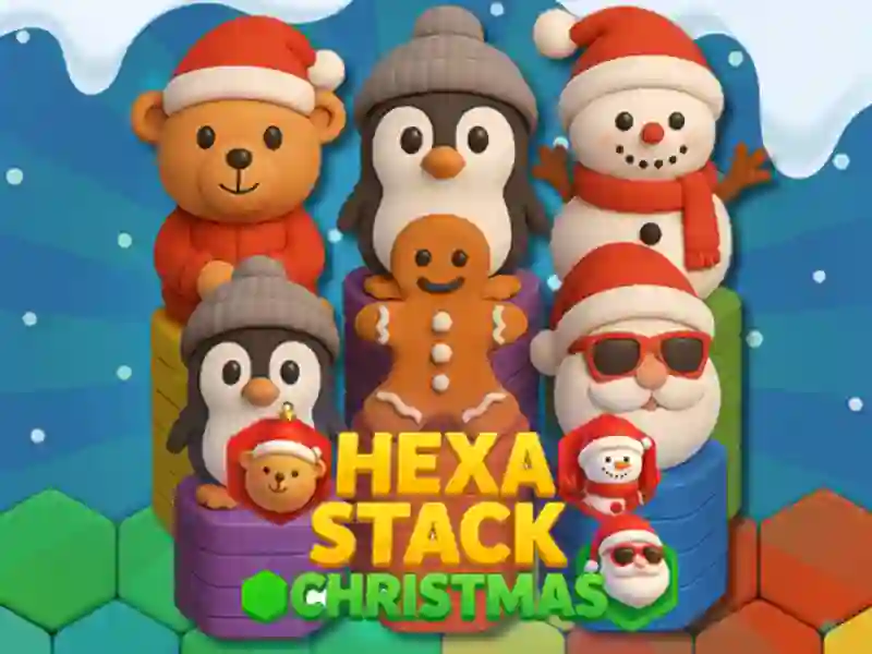 Hra Hexa Stack: Vianoce online