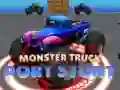 Hra Monster Truck Prístav Kaskadér online Hra Monster Truck Prístav Kaskadér online