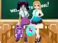 Hra Súťaž v dizajne školskej tašky Jacqueline a Elizy online Hra Súťaž v dizajne školskej tašky Jacqueline a Elizy online