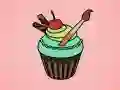 Hra Maľovanie Chutných Cupcake-ov online Hra Maľovanie Chutných Cupcake-ov online